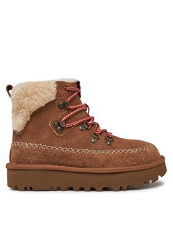 Ugg Śniegowce W Classic Alpine Lace Up 1158271 Brązowy ze sklepu MODIVO w kategorii Śniegowce damskie - zdjęcie 181094526