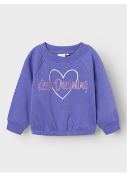 NAME IT Bluza 13219948 Fioletowy Regular Fit ze sklepu MODIVO w kategorii Bluzy dziewczęce - zdjęcie 181094699