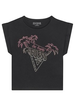 Guess T-Shirt J5GI32 K8HM4 Czarny Regular Fit ze sklepu MODIVO w kategorii Bluzki dziewczęce - zdjęcie 181094809