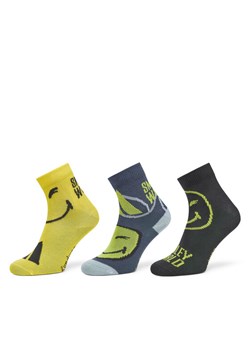 adidas Zestaw 3 par wysokich skarpet dziecięcych Smiley World JG5804 Kolorowy ze sklepu MODIVO w kategorii Skarpetki dziecięce - zdjęcie 181094907