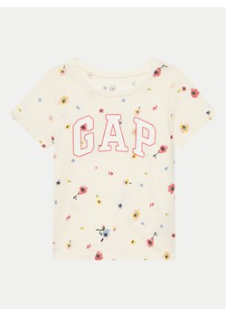 Gap T-Shirt 744725-00 Beżowy Regular Fit ze sklepu MODIVO w kategorii Bluzki dziewczęce - zdjęcie 181094975