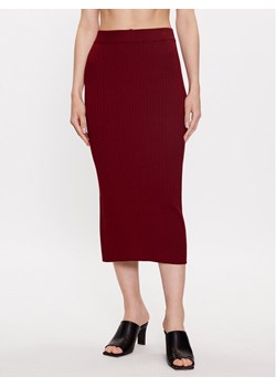 Max Mara Leisure Spódnica midi Orosei 2333060134 Bordowy Regular Fit ze sklepu MODIVO w kategorii Spódnice - zdjęcie 181095068