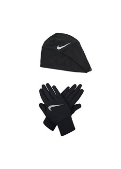 Nike Zestaw Czapka i Rękawiczki N1000594 Czarny ze sklepu MODIVO w kategorii Komplety czapka i szalik damskie - zdjęcie 181095466
