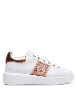 Pollini Sneakersy SA15034G1IXC110C Biały ze sklepu MODIVO w kategorii Trampki damskie - zdjęcie 181095588