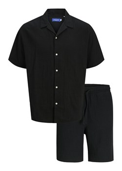 Jack&Jones Komplet koszula i szorty materiałowe Easter 12281255 Czarny Relaxed Fit ze sklepu MODIVO w kategorii Koszule męskie - zdjęcie 181095605
