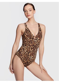 Lauren Ralph Lauren Strój kąpielowy 20381016 Beżowy ze sklepu MODIVO w kategorii Stroje kąpielowe - zdjęcie 181095898