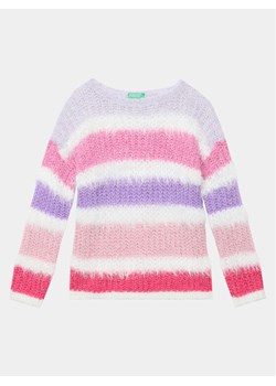 United Colors Of Benetton Sweter 116QQ103W Kolorowy Relaxed Fit ze sklepu MODIVO w kategorii Swetry dziewczęce - zdjęcie 181095956