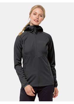 Jack Wolfskin Kurtka softshell Go Hike Softshell 1306862 Czarny Regular Fit ze sklepu MODIVO w kategorii Kurtki damskie - zdjęcie 181096118