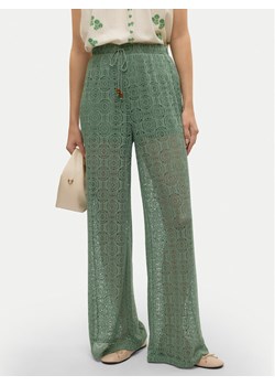 Vero Moda Spodnie materiałowe Maya 10325044 Zielony Wide Leg ze sklepu MODIVO w kategorii Spodnie damskie - zdjęcie 181096187