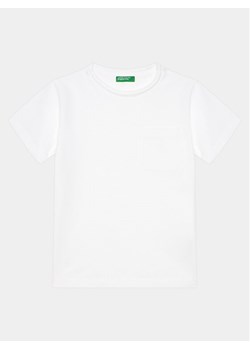 United Colors Of Benetton T-Shirt 3D56C10HX Biały Regular Fit ze sklepu MODIVO w kategorii T-shirty chłopięce - zdjęcie 181096419