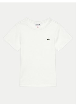 Lacoste T-Shirt TJ7316 Biały Regular Fit ze sklepu MODIVO w kategorii T-shirty chłopięce - zdjęcie 181096558