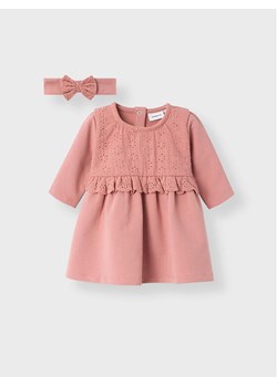NAME IT Sukienka codzienna Babett 13230691 Różowy Regular Fit ze sklepu MODIVO w kategorii Sukienki niemowlęce - zdjęcie 181096606