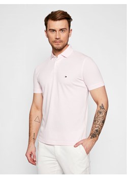 Tommy Hilfiger Polo 1985 MW0MW17770 Różowy Regular Fit ze sklepu MODIVO w kategorii T-shirty męskie - zdjęcie 181096829