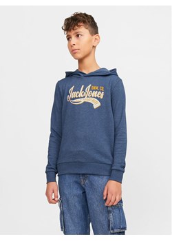 Jack&Jones Junior Bluza Logo 12257309 Niebieski Standard Fit - id: 0000303562106 - marki Jack & Jones Junior - 181096925 Jack&Jones Junior Bluza Logo 12257309 Niebieski Standard Fit ze sklepu MODIVO w kategorii Bluzy chłopięce - zdjęcie 181096925
