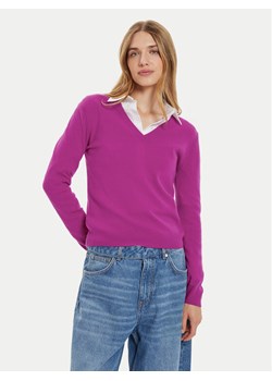 United Colors Of Benetton Sweter 1002D4488 Różowy Regular Fit ze sklepu MODIVO w kategorii Swetry damskie - zdjęcie 181097037
