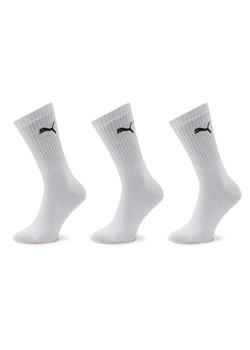 Puma Zestaw 3 par wysokich skarpet unisex 907940 02 Biały ze sklepu MODIVO w kategorii Skarpetki damskie - zdjęcie 181097246