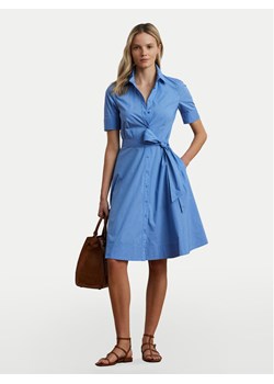 LAUREN RALPH LAUREN Sukienka koszulowa 200748950017 Niebieski Regular Fit ze sklepu MODIVO w kategorii Sukienki - zdjęcie 181097257