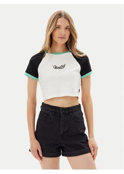 Volcom T-Shirt Alix 2 B3512506 Biały Slim Fit ze sklepu MODIVO w kategorii Bluzki damskie - zdjęcie 181097305