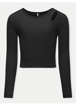 Kids ONLY Bluzka Nessa 15302417 Czarny Slim Fit ze sklepu MODIVO w kategorii Bluzki dziewczęce - zdjęcie 181097356