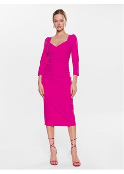 Nissa Sukienka codzienna RZ13994 Różowy Slim Fit ze sklepu MODIVO w kategorii Sukienki - zdjęcie 181097479