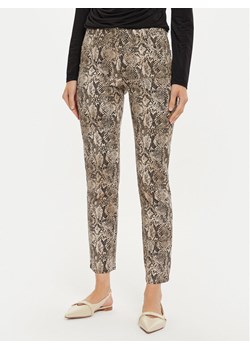 Sisley Spodnie materiałowe 4ZJSLE03S Brązowy Slim Fit ze sklepu MODIVO w kategorii Spodnie damskie - zdjęcie 181097486