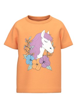 NAME IT T-Shirt 13213347 Pomarańczowy Regular Fit ze sklepu MODIVO w kategorii Bluzki dziewczęce - zdjęcie 181097539