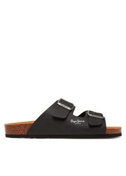 Pepe Jeans Klapki PMS90108 Czarny ze sklepu MODIVO w kategorii Klapki męskie - zdjęcie 181097586