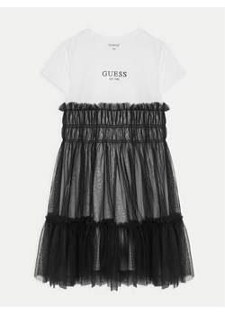 Guess Sukienka codzienna J5RK18 K6YW0 Czarny Regular Fit ze sklepu MODIVO w kategorii Sukienki dziewczęce - zdjęcie 181097647