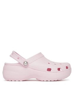 Crocs Klapki Classic Platform Pearl Clog 211231 Różowy ze sklepu MODIVO w kategorii Klapki damskie - zdjęcie 181097669