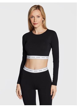 Guess Bluzka Carrie O2BM10 KBBU1 Czarny Regular Fit ze sklepu MODIVO w kategorii Bluzki damskie - zdjęcie 181097699