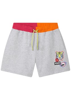 Kenzo Kids Szorty materiałowe K14247 S Szary Regular Fit ze sklepu MODIVO w kategorii Spodenki chłopięce - zdjęcie 181097867