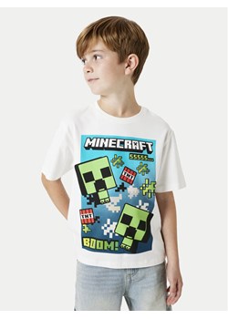 NAME IT T-Shirt Minecraft 13240871 Biały Standard Fit ze sklepu MODIVO w kategorii T-shirty chłopięce - zdjęcie 181098095