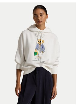 Polo Ralph Lauren Bluza 211959115001 Biały Relaxed Fit ze sklepu MODIVO w kategorii Bluzy damskie - zdjęcie 181098258