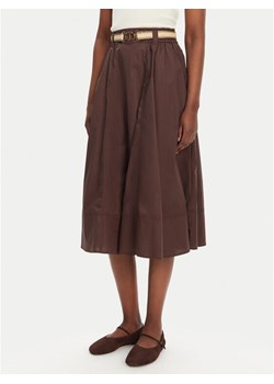 TWINSET Spódnica trapezowa 251TT202J Brązowy Regular Fit ze sklepu MODIVO w kategorii Spódnice - zdjęcie 181098276