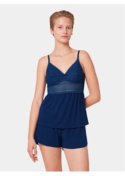Triumph Piżama Aura Spotlight 10218289 Niebieski Regular Fit ze sklepu MODIVO w kategorii Piżamy damskie - zdjęcie 181098406