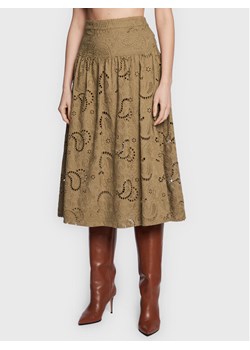 Herskind Spódnica midi Ingrid 4662831 Brązowy Regular Fit ze sklepu MODIVO w kategorii Spódnice - zdjęcie 181098457