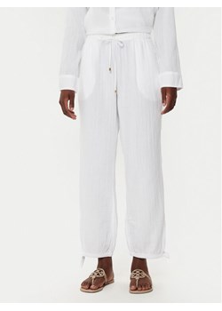 LAUREN RALPH LAUREN Spodnie materiałowe 20417190 Biały Regular Fit ze sklepu MODIVO w kategorii Spodnie damskie - zdjęcie 181098568