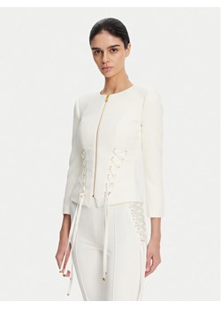 Elisabetta Franchi Marynarka GI-135-51E2 Biały Regular Fit ze sklepu MODIVO w kategorii Marynarki damskie - zdjęcie 181098586