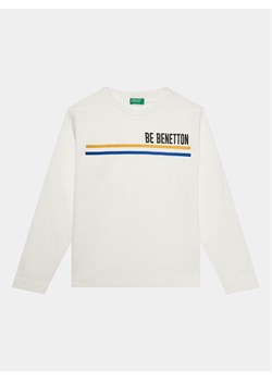 United Colors Of Benetton Bluzka 3I1XC10D7 Biały Regular Fit ze sklepu MODIVO w kategorii T-shirty chłopięce - zdjęcie 181098697