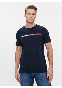 Tommy Jeans T-Shirt Essential Flag DM0DM13509 Granatowy Regular Fit ze sklepu MODIVO w kategorii T-shirty męskie - zdjęcie 181098745