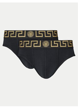 Versace Komplet 2 par slipów AU10180 1A10011 Czarny ze sklepu MODIVO w kategorii Majtki męskie - zdjęcie 181098779