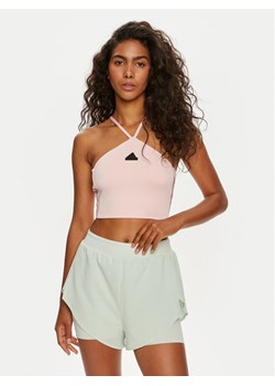 adidas Top Tiro Cut 3-Stripes Summer IX3504 Różowy Slim Fit ze sklepu MODIVO w kategorii Bluzki damskie - zdjęcie 181098826