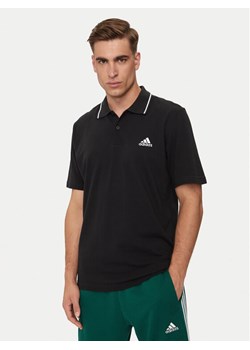 adidas Polo Essentials IC9314 Czarny Regular Fit ze sklepu MODIVO w kategorii T-shirty męskie - zdjęcie 181098898