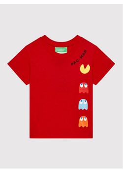 United Colors Of Benetton T-Shirt PAC-MAN 3096G102F Czerwony Regular Fit ze sklepu MODIVO w kategorii Koszulki niemowlęce - zdjęcie 181099058