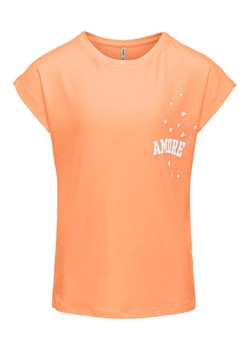 Kids ONLY T-Shirt 15292334 Pomarańczowy Regular Fit ze sklepu MODIVO w kategorii Bluzki dziewczęce - zdjęcie 181099169