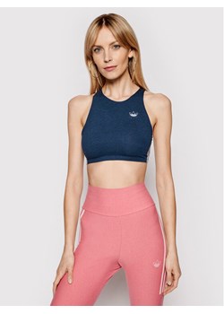 adidas Biustonosz top Fakten GN4384 Granatowy ze sklepu MODIVO w kategorii Biustonosze - zdjęcie 181099219