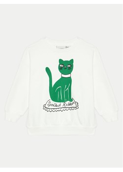 Mini Rodini Bluza Cat 2472012110 Biały Regular Fit ze sklepu MODIVO w kategorii Bluzy dziewczęce - zdjęcie 181099325