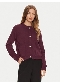 ViCOLO Kardigan 77100S Bordowy Regular Fit ze sklepu MODIVO w kategorii Swetry damskie - zdjęcie 181099377