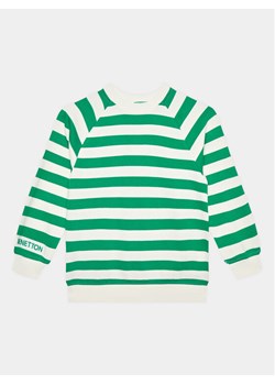 United Colors Of Benetton Bluza 36PLC10DE Zielony Regular Fit ze sklepu MODIVO w kategorii Bluzy chłopięce - zdjęcie 181099399
