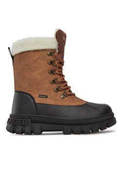 Tommy Hilfiger Trzewiki T3B5-33161-0814582 S Brązowy ze sklepu MODIVO w kategorii Buty zimowe dziecięce - zdjęcie 181099549